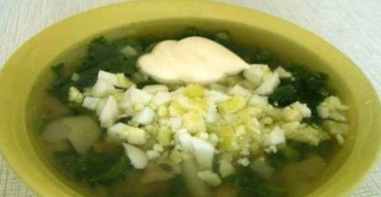 Куриный суп с крапивой