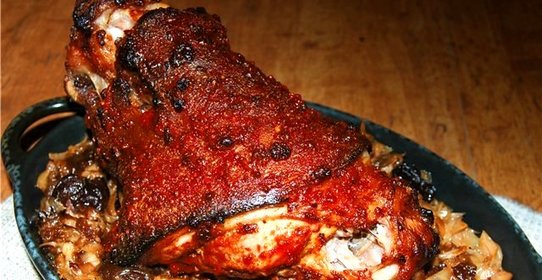 Мясо с капустой в духовке