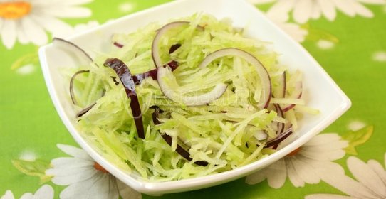 Салат из зелёной редьки