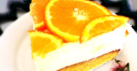 Торт с апельсинами и йогуртом