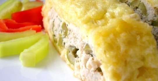 Рулет из сыра с курицей