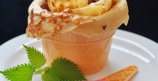 Блинчики на кефире, молоке и сгущенке