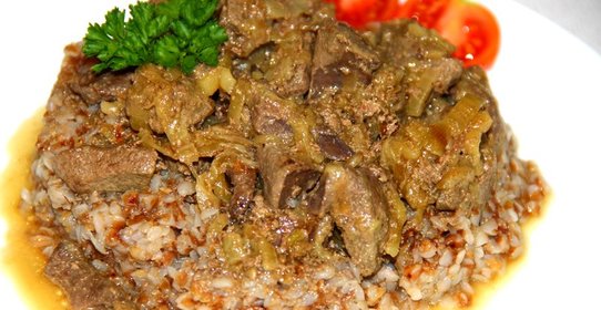 Бефстроганов из печени