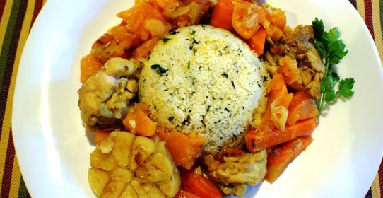 Курица по‑мароккански с пряным кускусом