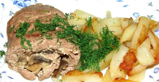 Рулет из индейки в фольге