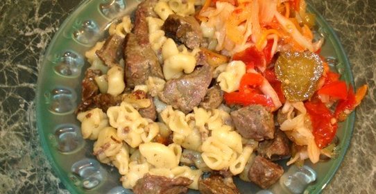 Тушеные макароны