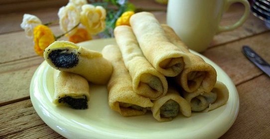 Блинчики с маковой начинкой