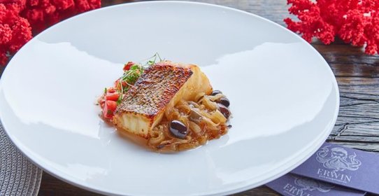 Архангельский клыкач в мисо соусе