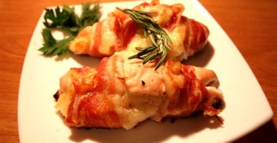 Куриные грудки с сыром моцарелла