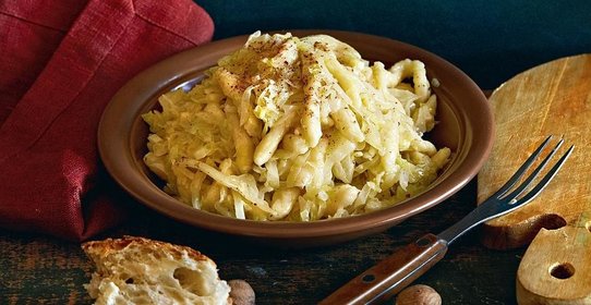 Картофельная лапша с капустой