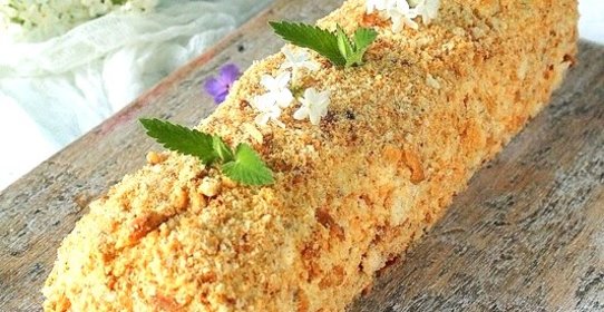 Cлоеный торт Полено