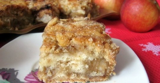 Насыпной яблочный пирог