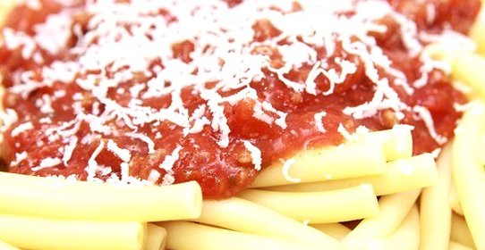 Паста с мясным рагу