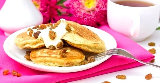 Овсяные оладьи с изюмом