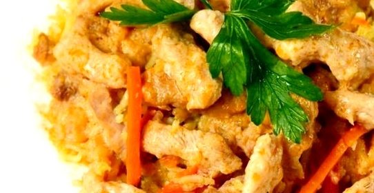 Мясо по-строгановски в мультиварке