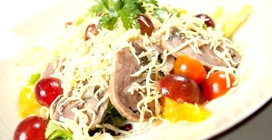 Салат из утки с апельсинами