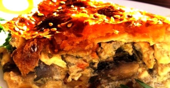 Курник с курицей и грибами