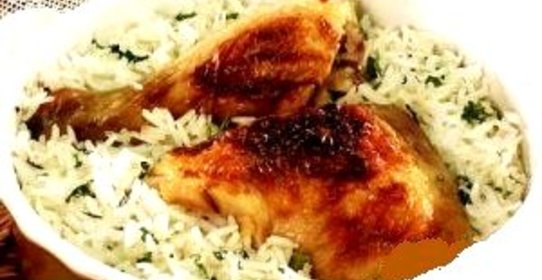 Курица со сметаной и рисом