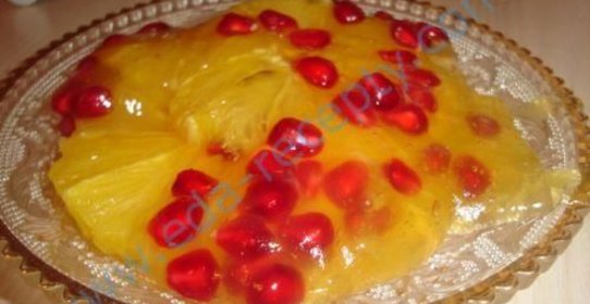 Апельсины с гранатом под густым соком