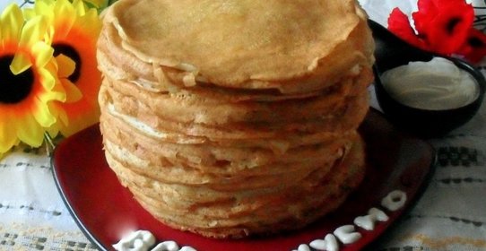 Блины заварные (дрожжевые)