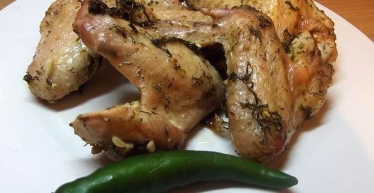 Крылышки куриные в остро-кислом маринаде