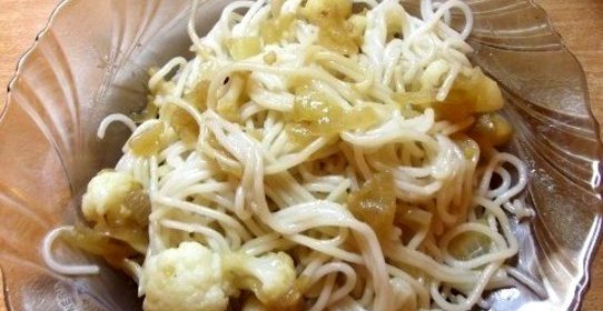 Спагетти с цветной капустой