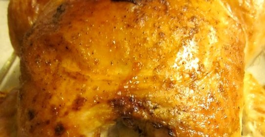 Курица, фаршированная рисом и яблоками