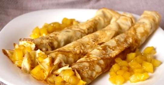 Французские крепы с яблочной начинкой