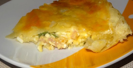 Пирог из слоеного теста