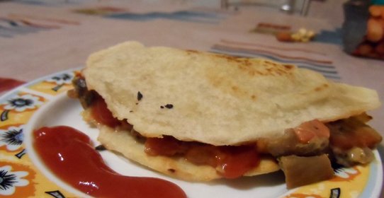 Тортилья с грибами