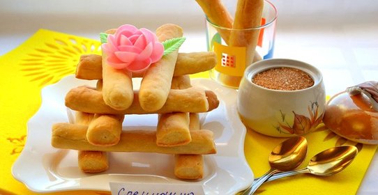 Творожное печенье Соленые палочки