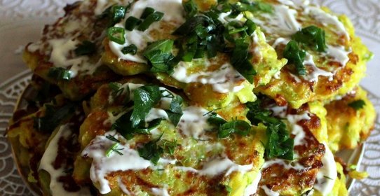 Картофельно-кабачковые оладьи