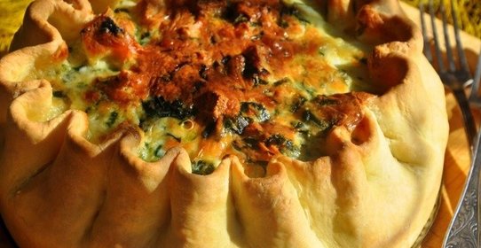 Закусочный пирог с овощами