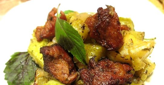 Телятина с кабачками