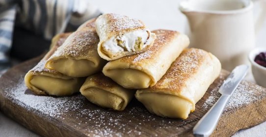 Блины с творогом