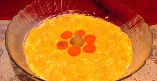 Салат Сайра под шубой