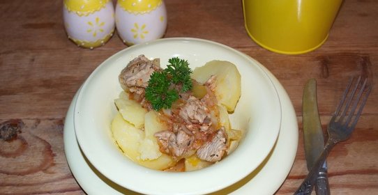 Индейка под соусом