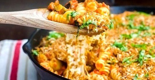 Сырная паста, запеченная в духовке