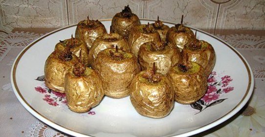 Печеный картофель с салом