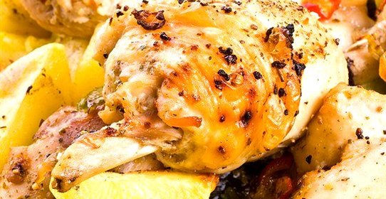 Индейка, запеченная с картофелем