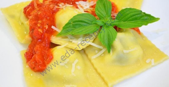 Равиоли с сыром и шпинатом