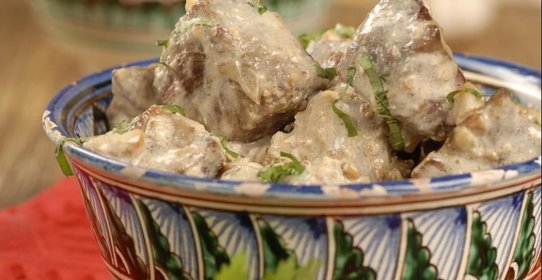 Говядина в ореховом соусе