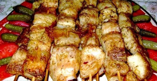 Шашлык из осетрины