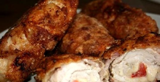 Хрустящие куриные рулады