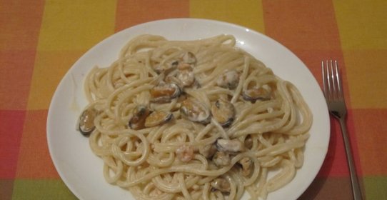 Спагетти с морепродуктами