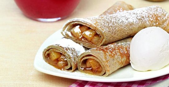 Бретонские блины с грушами