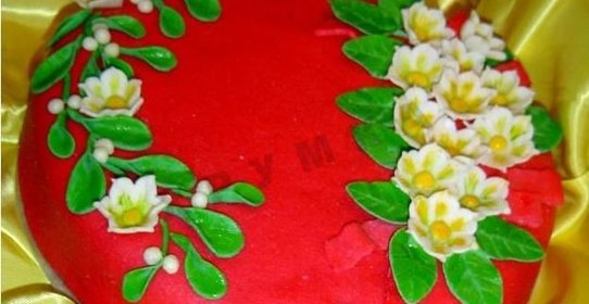 Торт Зимний цветок