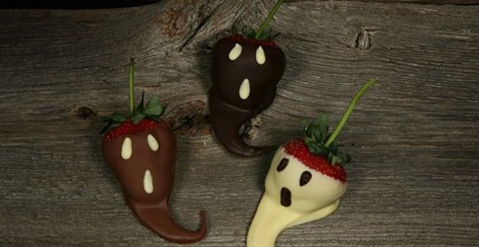 Клубника в шоколаде на Хэллоуин