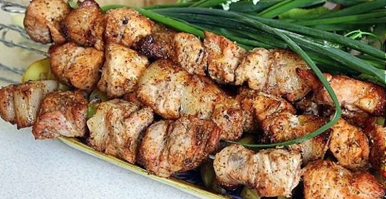 Шашлык из свинины в духовке