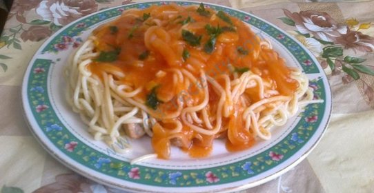 Постные макароны